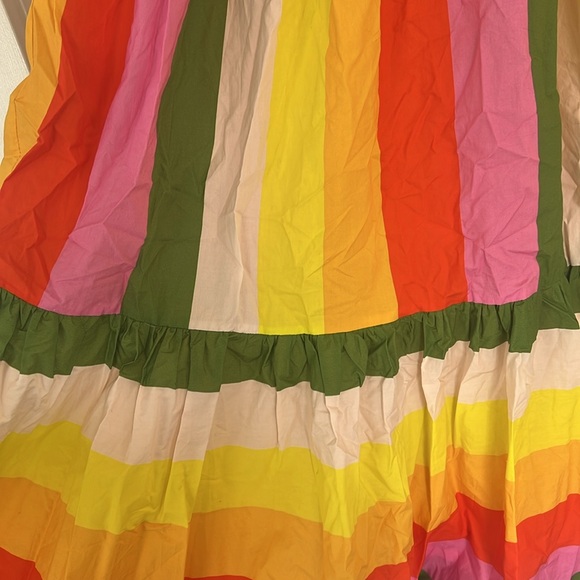 NWT Farm Rio Anthropologie neon summer striped sundress - XS - Picture 6 of 9